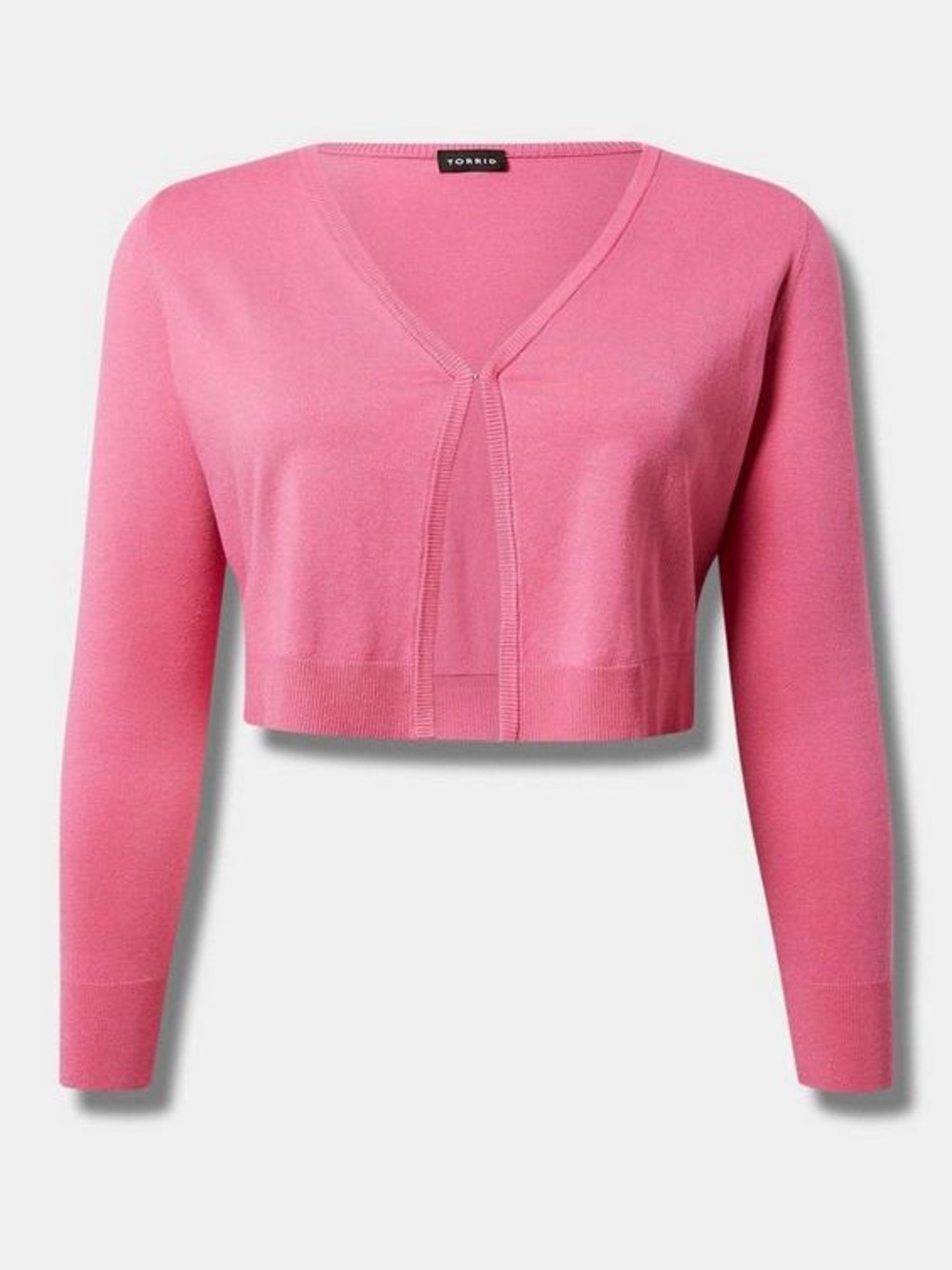 Torrid Long Sleeve Cropped Cardigan Pink